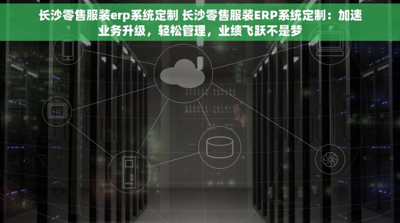 长沙零售服装erp系统定制 长沙零售服装ERP系统定制：加速业务升级，轻松管理，业绩飞跃不是梦