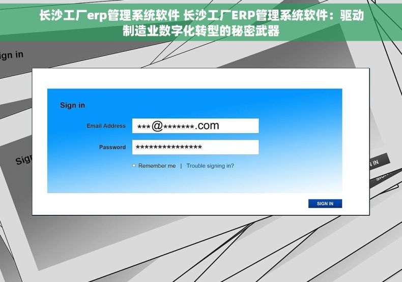长沙工厂erp管理系统软件 长沙工厂ERP管理系统软件：驱动制造业数字化转型的秘密武器