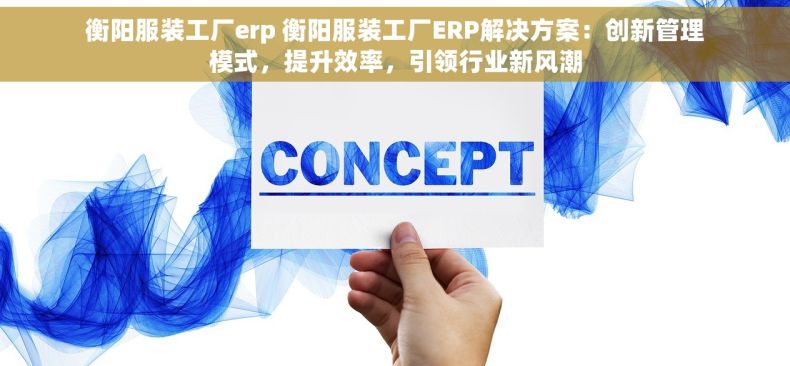 衡阳服装工厂erp 衡阳服装工厂ERP解决方案：创新管理模式，提升效率，引领行业新风潮