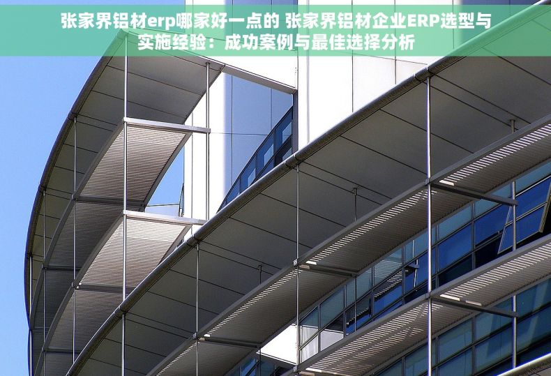 张家界铝材erp哪家好一点的 张家界铝材企业ERP选型与实施经验：成功案例与最佳选择分析