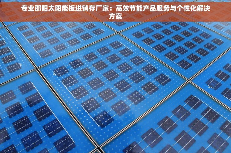 专业邵阳太阳能板进销存厂家：高效节能产品服务与个性化解决方案