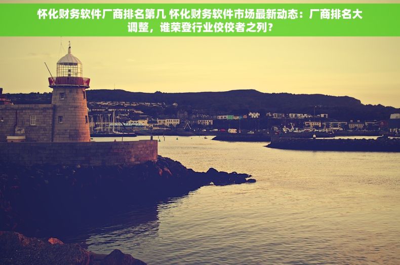 怀化财务软件厂商排名第几 怀化财务软件市场最新动态：厂商排名大调整，谁荣登行业佼佼者之列？