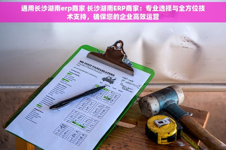 通用长沙湖南erp商家 长沙湖南ERP商家：专业选择与全方位技术支持，确保您的企业高效运营