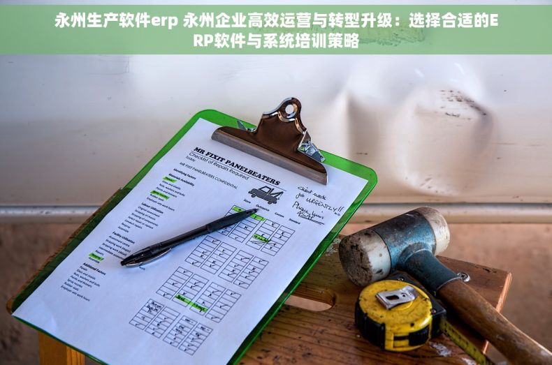 永州生产软件erp 永州企业高效运营与转型升级：选择合适的ERP软件与系统培训策略