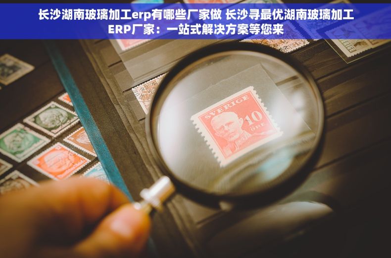 长沙湖南玻璃加工erp有哪些厂家做 长沙寻最优湖南玻璃加工ERP厂家：一站式解决方案等您来