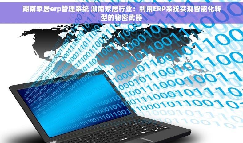 湖南家居erp管理系统 湖南家居行业：利用ERP系统实现智能化转型的秘密武器