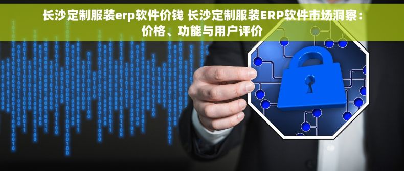 长沙定制服装erp软件价钱 长沙定制服装ERP软件市场洞察：价格、功能与用户评价
