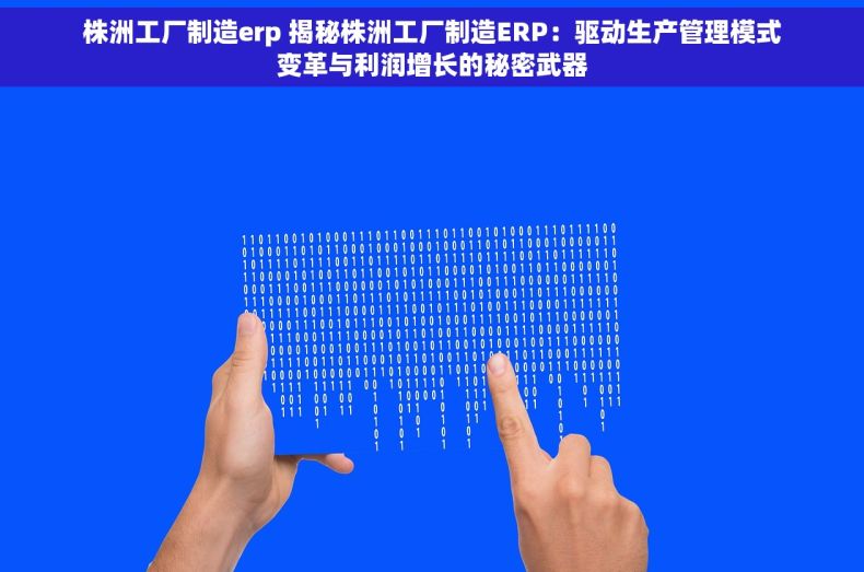 株洲工厂制造erp 揭秘株洲工厂制造ERP：驱动生产管理模式变革与利润增长的秘密武器