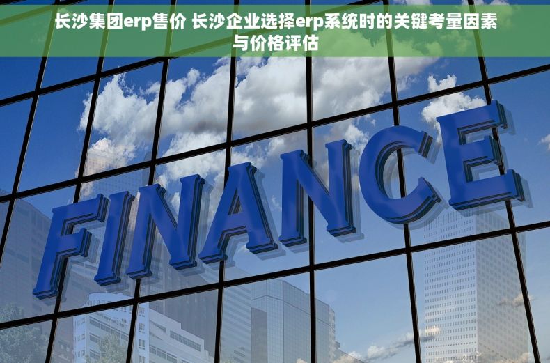 长沙集团erp售价 长沙企业选择erp系统时的关键考量因素与价格评估