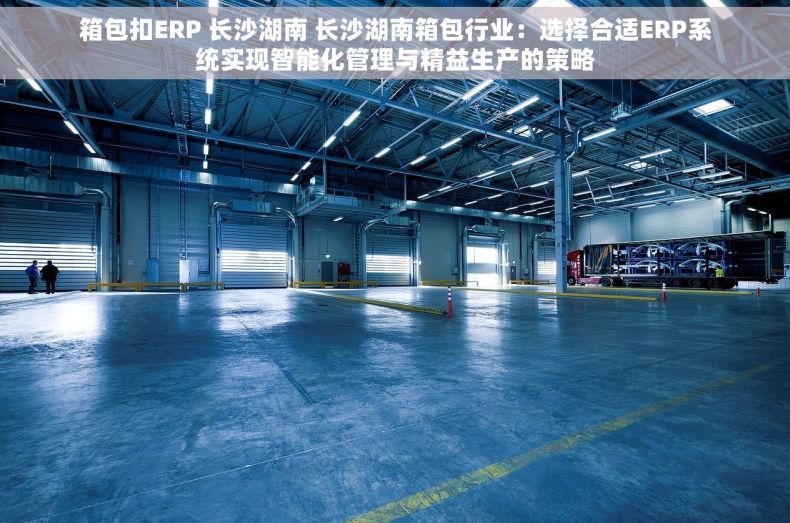 箱包扣ERP 长沙湖南 长沙湖南箱包行业：选择合适ERP系统实现智能化管理与精益生产的策略