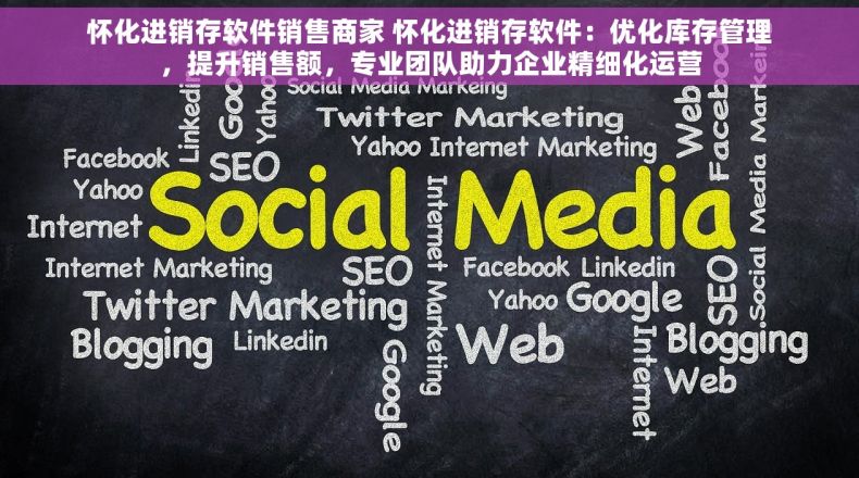 怀化进销存软件销售商家 怀化进销存软件：优化库存管理，提升销售额，专业团队助力企业精细化运营