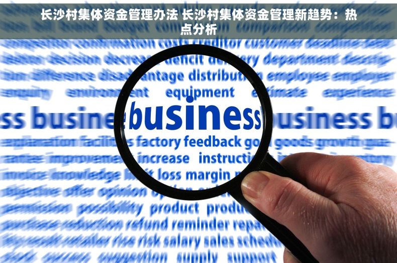 长沙村集体资金管理办法 长沙村集体资金管理新趋势：热点分析