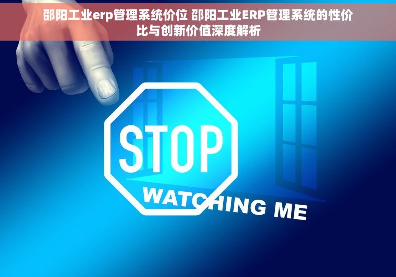 邵阳工业erp管理系统价位 邵阳工业ERP管理系统的性价比与创新价值深度解析