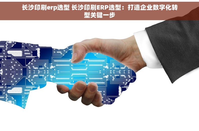 长沙印刷erp选型 长沙印刷ERP选型：打造企业数字化转型关键一步
