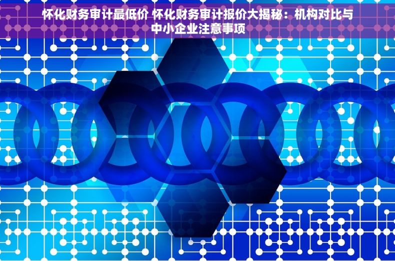 怀化财务审计最低价 怀化财务审计报价大揭秘：机构对比与中小企业注意事项
