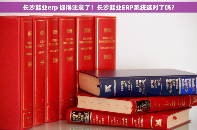 长沙鞋业erp 你得注意了！长沙鞋业ERP系统选对了吗？