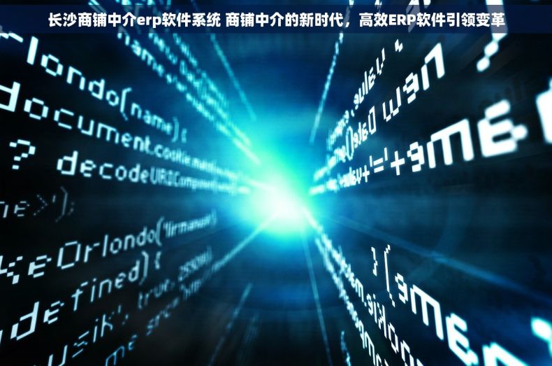长沙商铺中介erp软件系统 商铺中介的新时代，高效ERP软件引领变革