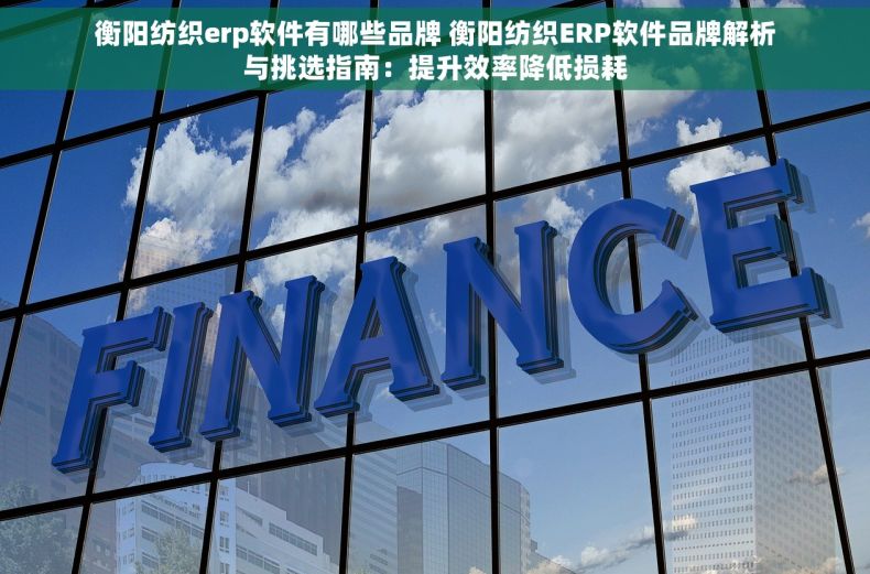 衡阳纺织erp软件有哪些品牌 衡阳纺织ERP软件品牌解析与挑选指南：提升效率降低损耗