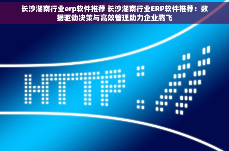 长沙湖南行业erp软件推荐 长沙湖南行业ERP软件推荐：数据驱动决策与高效管理助力企业腾飞