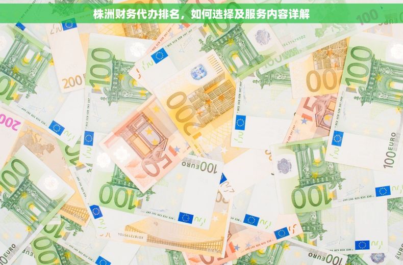株洲财务代办排名，如何选择及服务内容详解