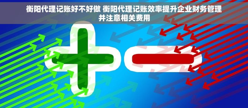 衡阳代理记账好不好做 衡阳代理记账效率提升企业财务管理并注意相关费用