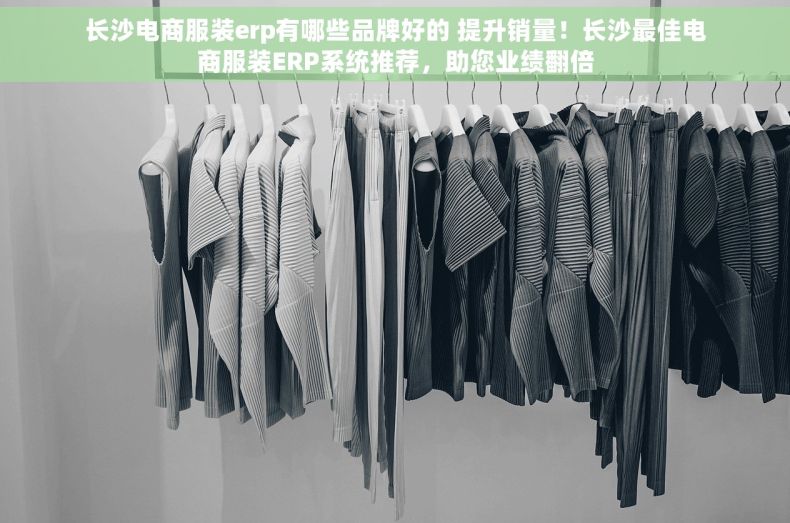 长沙电商服装erp有哪些品牌好的 提升销量！长沙最佳电商服装ERP系统推荐，助您业绩翻倍