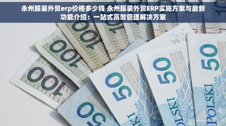 永州服装外贸erp价格多少钱 永州服装外贸ERP实施方案与最新功能介绍：一站式高效管理解决方案