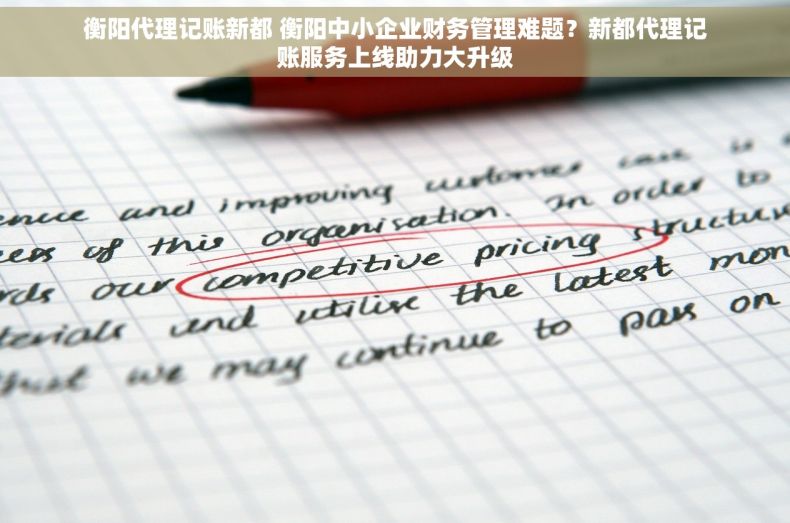 衡阳代理记账新都 衡阳中小企业财务管理难题？新都代理记账服务上线助力大升级