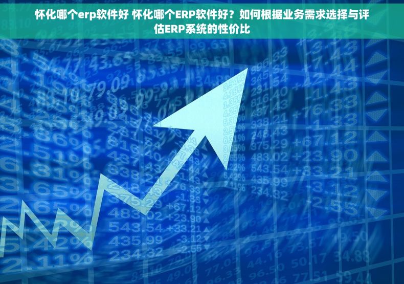 怀化哪个erp软件好 怀化哪个ERP软件好？如何根据业务需求选择与评估ERP系统的性价比