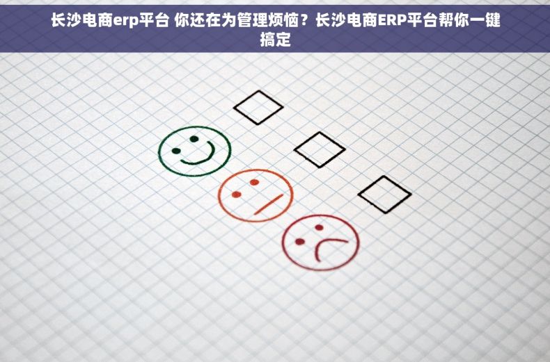 长沙电商erp平台 你还在为管理烦恼？长沙电商ERP平台帮你一键搞定