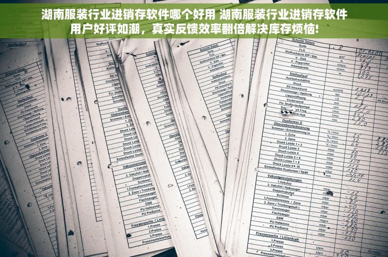 湖南服装行业进销存软件哪个好用 湖南服装行业进销存软件用户好评如潮，真实反馈效率翻倍解决库存烦恼!