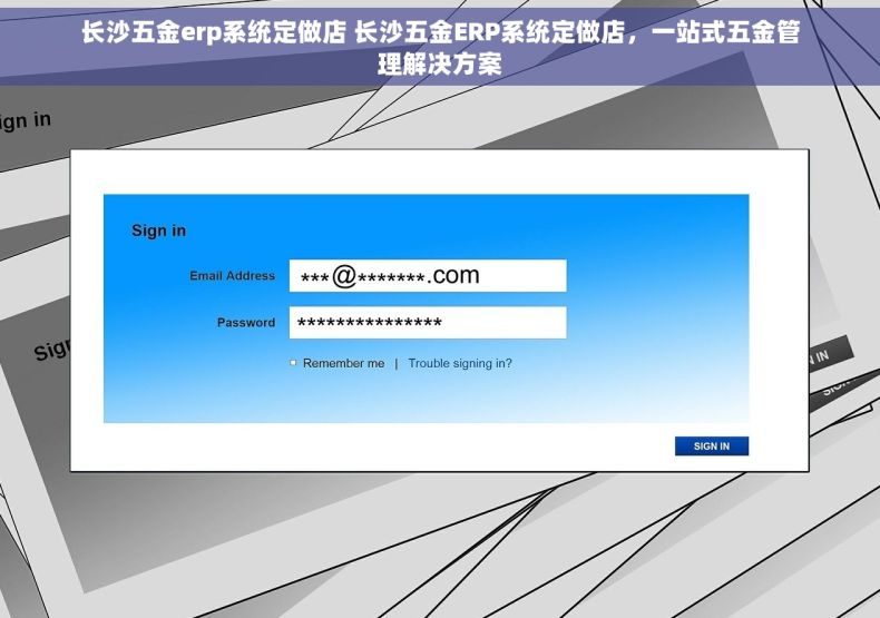 长沙五金erp系统定做店 长沙五金ERP系统定做店，一站式五金管理解决方案
