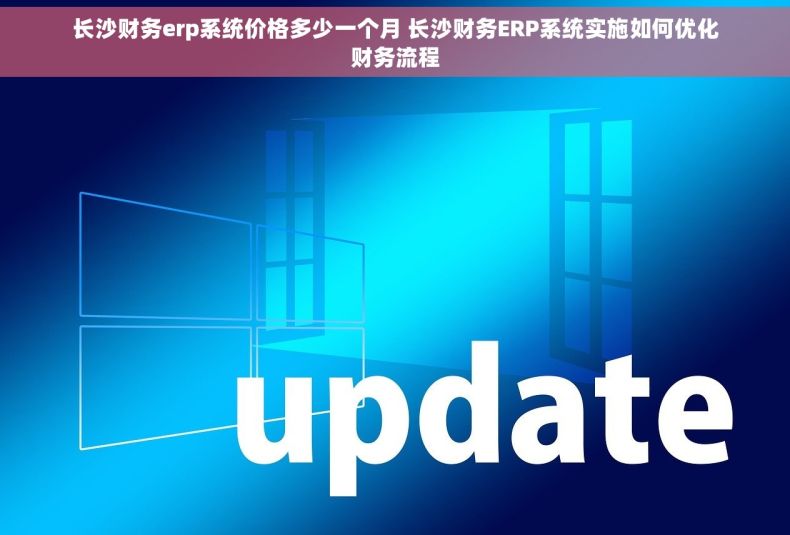 长沙财务erp系统价格多少一个月 长沙财务ERP系统实施如何优化财务流程