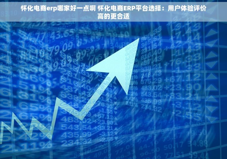 怀化电商erp哪家好一点啊 怀化电商ERP平台选择：用户体验评价高的更合适
