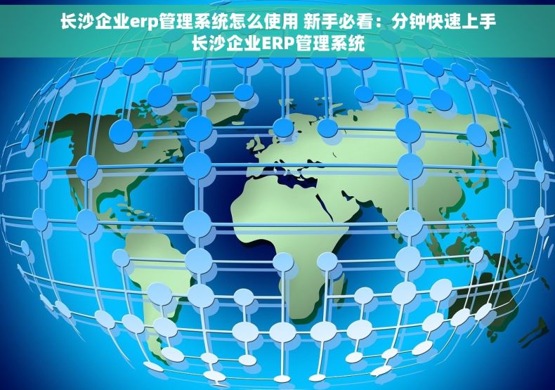 长沙企业erp管理系统怎么使用 新手必看：分钟快速上手长沙企业ERP管理系统