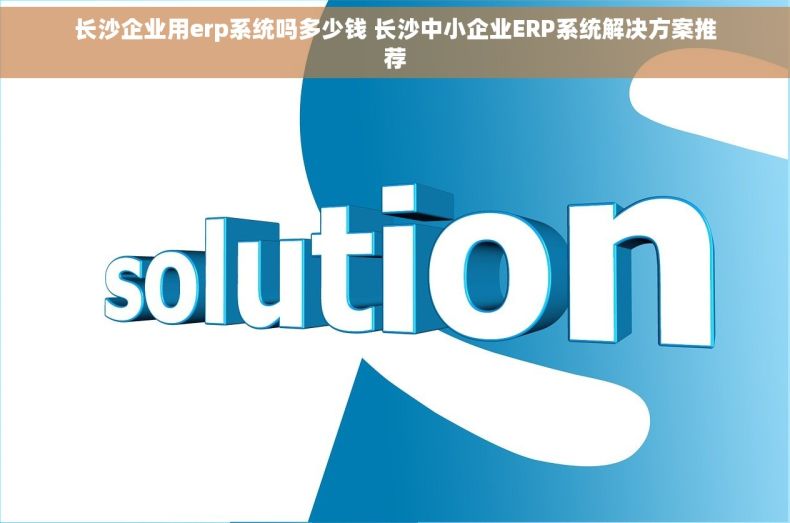 长沙企业用erp系统吗多少钱 长沙中小企业ERP系统解决方案推荐