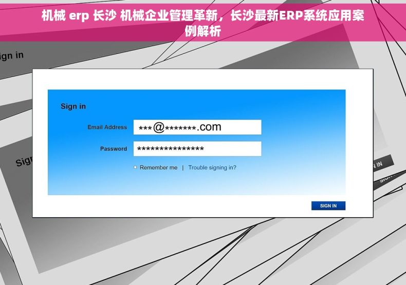 机械 erp 长沙 机械企业管理革新，长沙最新ERP系统应用案例解析