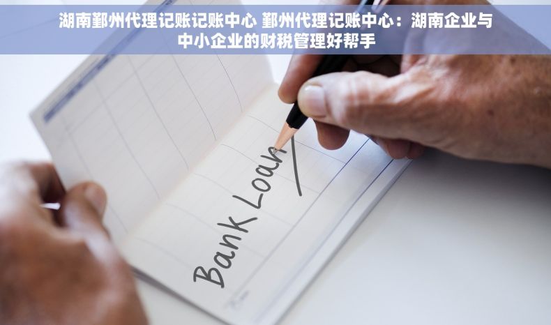 湖南鄞州代理记账记账中心 鄞州代理记账中心：湖南企业与中小企业的财税管理好帮手