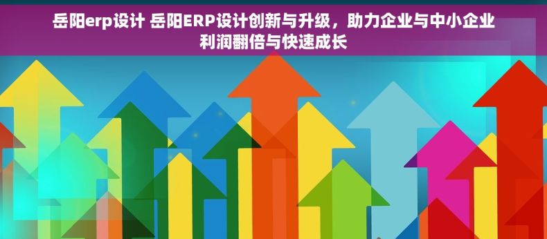 岳阳erp设计 岳阳ERP设计创新与升级，助力企业与中小企业利润翻倍与快速成长