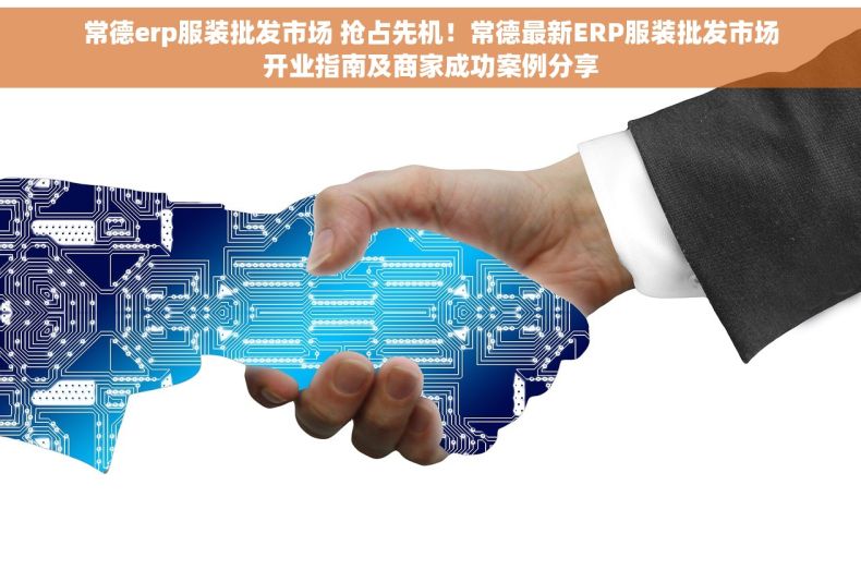 常德erp服装批发市场 抢占先机！常德最新ERP服装批发市场开业指南及商家成功案例分享