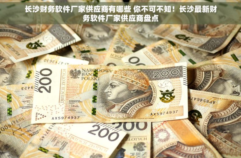 长沙财务软件厂家供应商有哪些 你不可不知！长沙最新财务软件厂家供应商盘点