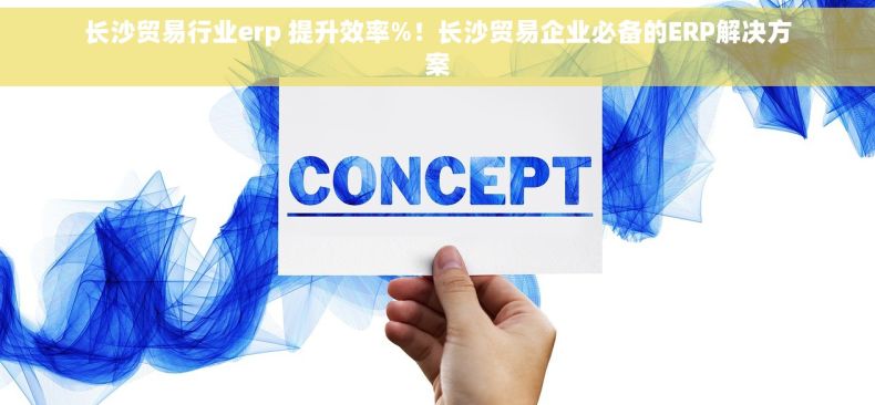 长沙贸易行业erp 提升效率%！长沙贸易企业必备的ERP解决方案