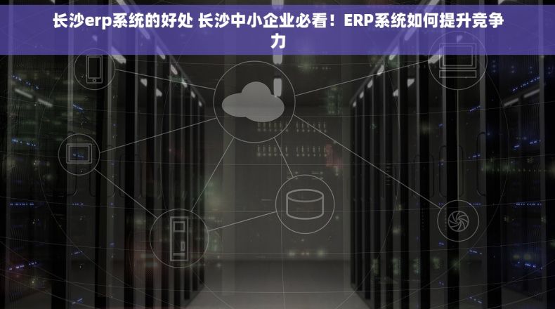 长沙erp系统的好处 长沙中小企业必看！ERP系统如何提升竞争力