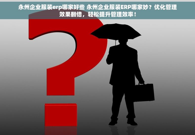 永州企业服装erp哪家好些 永州企业服装ERP哪家妙？优化管理效果翻倍，轻松提升管理效率！