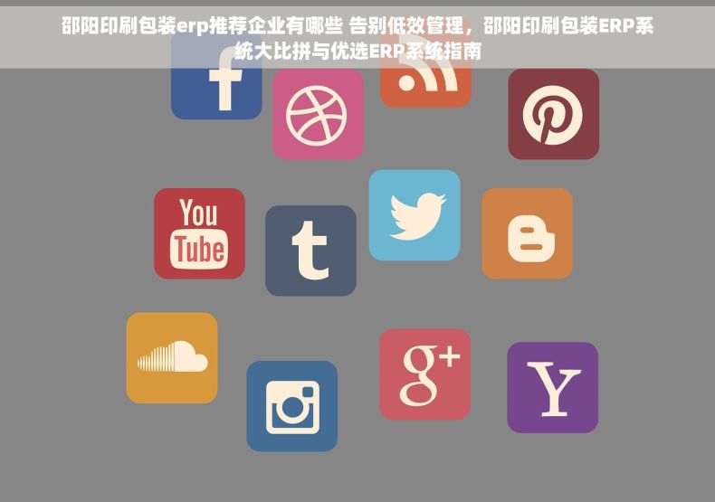 邵阳印刷包装erp推荐企业有哪些 告别低效管理，邵阳印刷包装ERP系统大比拼与优选ERP系统指南
