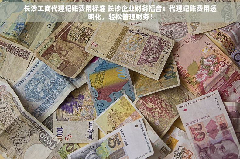 长沙工商代理记账费用标准 长沙企业财务福音：代理记账费用透明化，轻松管理财务！