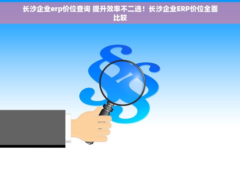 长沙企业erp价位查询 提升效率不二选！长沙企业ERP价位全面比较