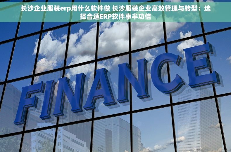 长沙企业服装erp用什么软件做 长沙服装企业高效管理与转型：选择合适ERP软件事半功倍