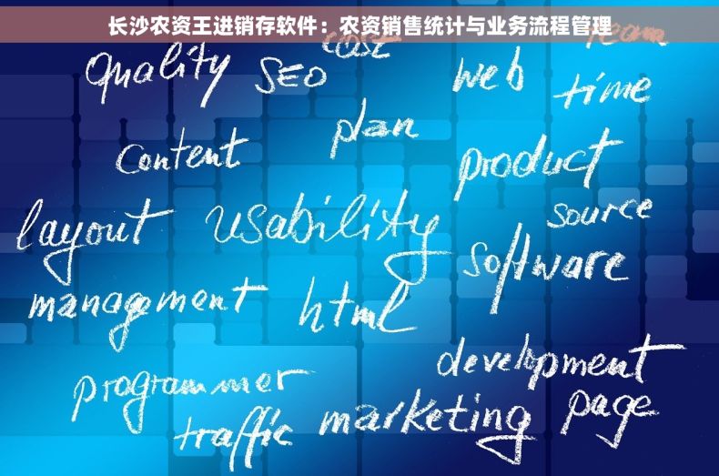 长沙农资王进销存软件：农资销售统计与业务流程管理