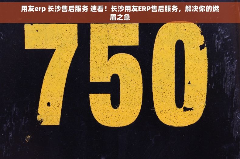 用友erp 长沙售后服务 速看！长沙用友ERP售后服务，解决你的燃眉之急